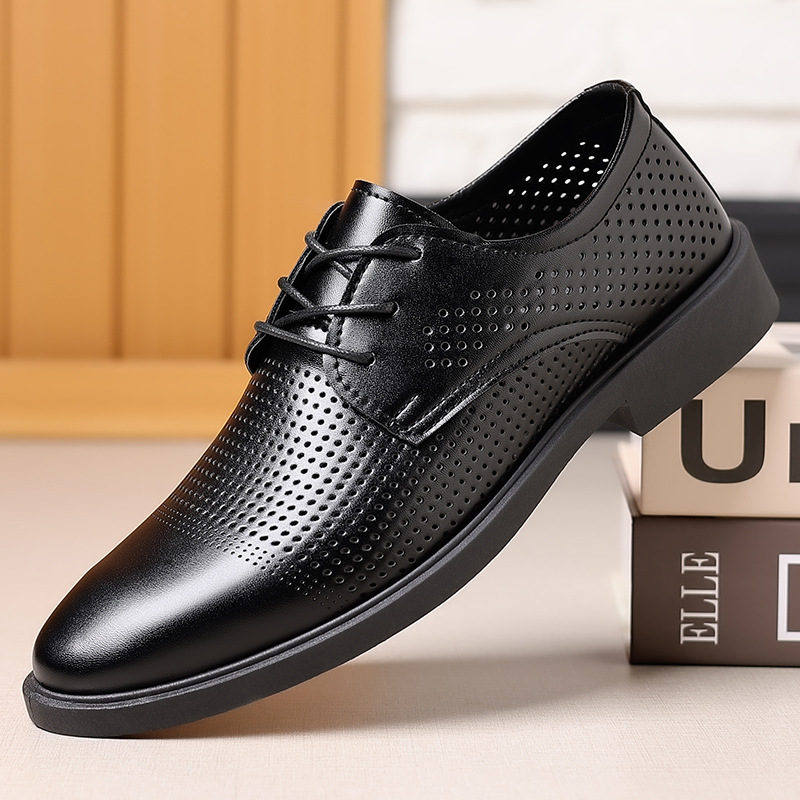 [one piece of postage] summer hollow plastic British business formal shoes men's shoes shoes wholesale casual shoes