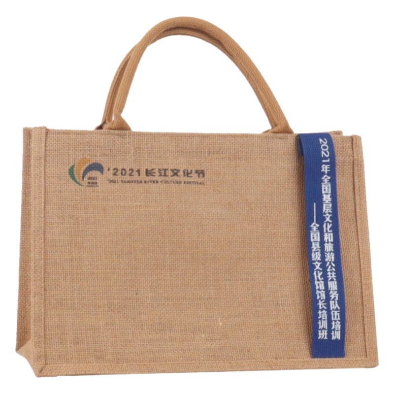 100 pure linen bag no print in stock linen retro jute tote bag good shopping bag cotton jute can set
