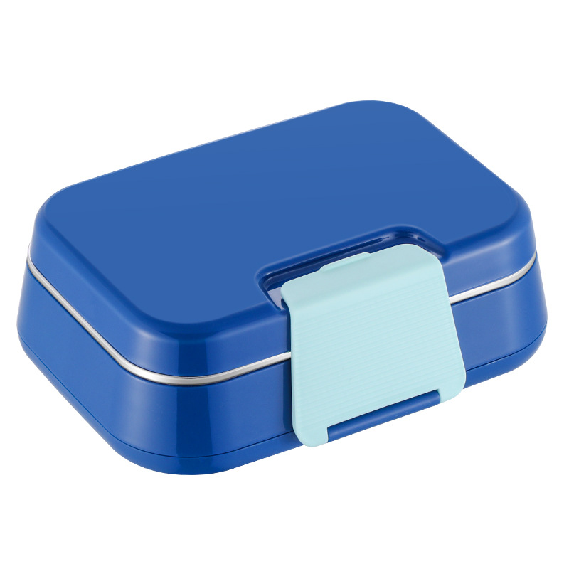 Picture of Qijia Cross-Border Amazon 304 Stainless Steel Insulated Lunch Box for Kidsren and Students 3-Compartment Lunch Box Adult Sealed Lunch Box