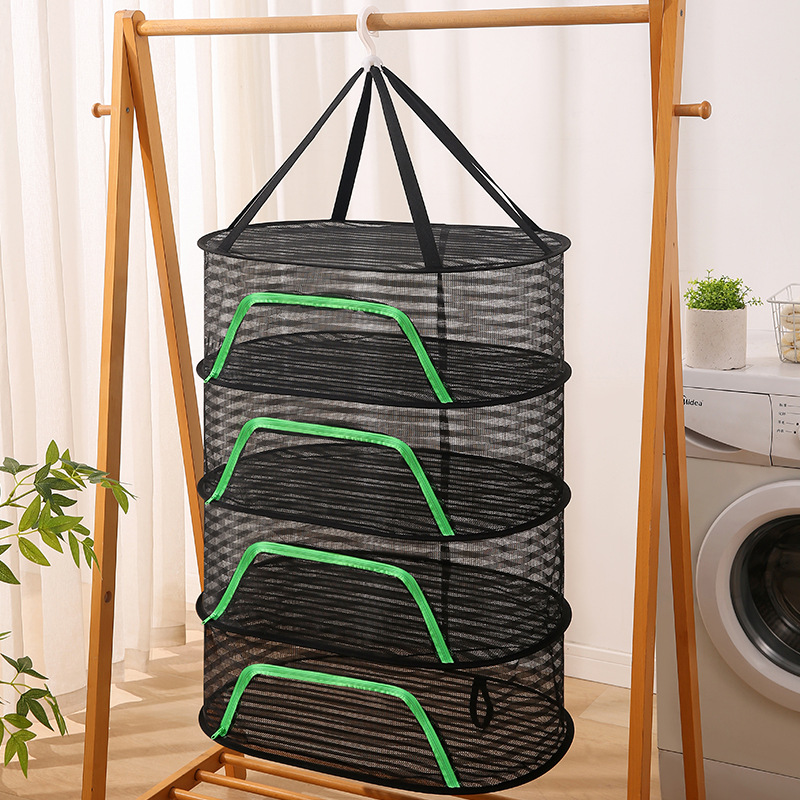Picture of Multi-Functional Drying Net for Drying Goods, Vegetables, and Fish, Multi-Layer Foldable Drying Net Cage, Three-Layer Foldable Drying Net