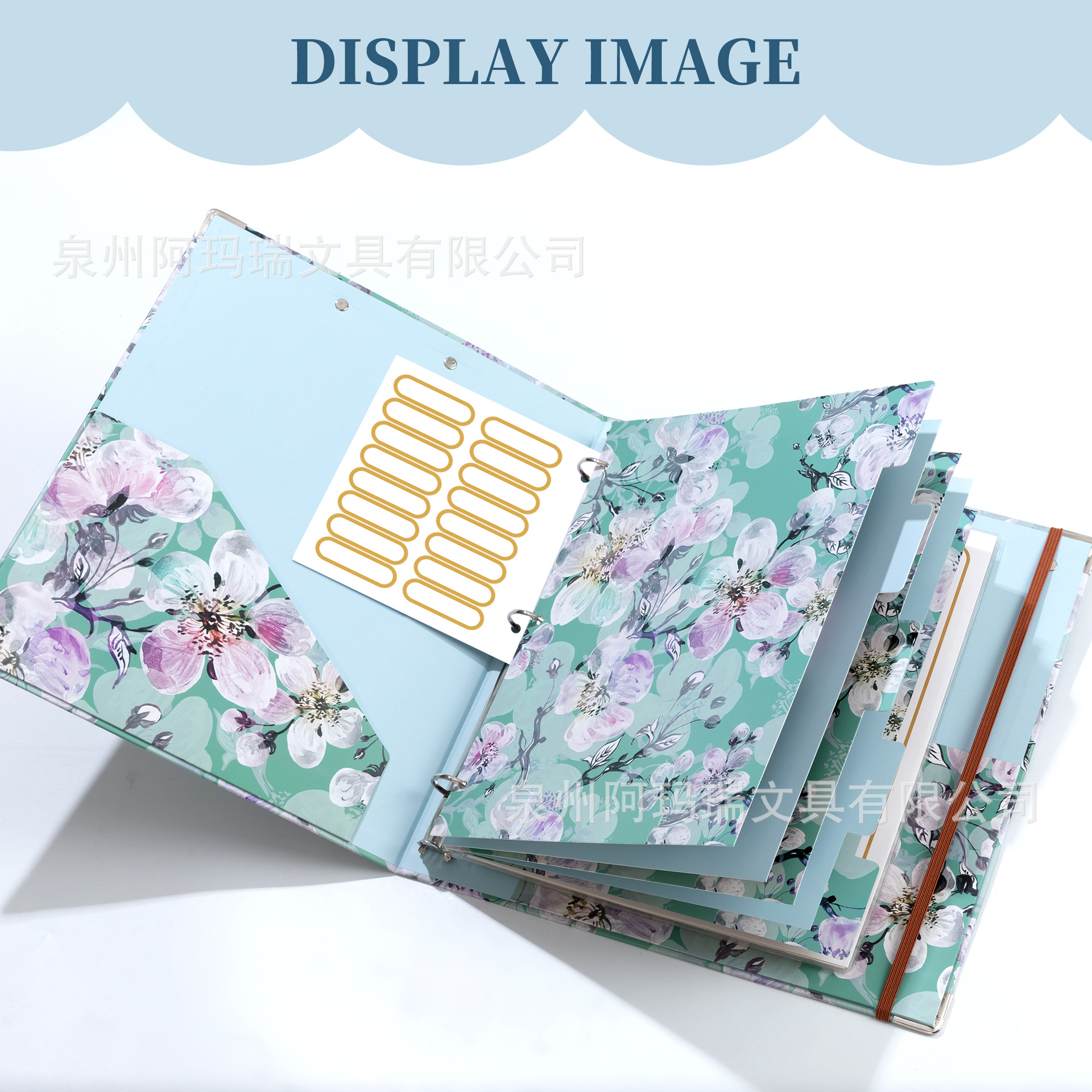 Cross-border 3-ring binder stationery folder label clipboard office supplies school classroom tablet folder