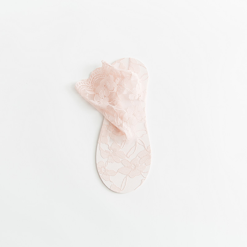 Picture of New lace short socks thin cotton mid-tube stockings spring and summer sweat-absorbent non-slip invisible boat socks ladies socks