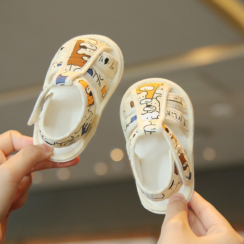Picture of Baby Toddler Shoes Summer Sandals Breathable Anti-drop Soft Sole Outer Wear Cute Cartoon Boys and Girls Baby Newborn Shoes