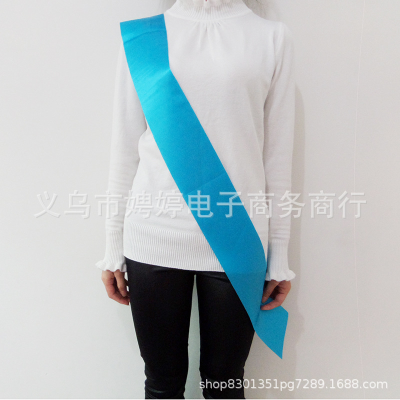 Picture of Cross-border Spot Bachelor Party Etiquette Strap Bridal Shoulder Strap Etiquette Strap Wedding Birthday Party DIY Blank Shoulder Strap