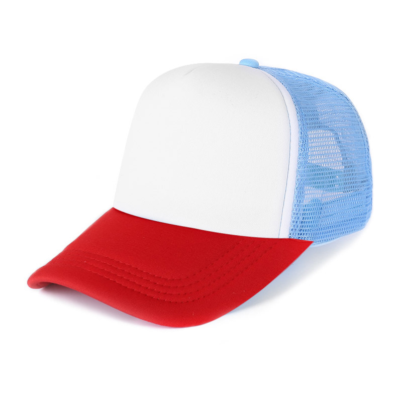 Picture of Sponge net cap printed logo blank advertising cap factory wholesale travel hat parent-child cap embroidered baseball cap