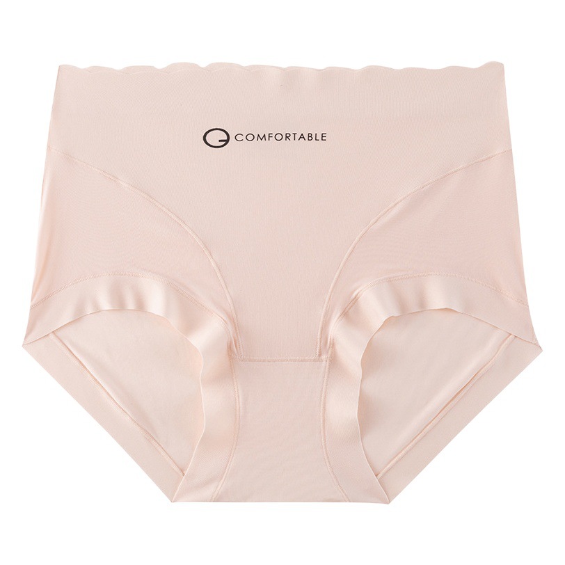 Women's Ice Silk seamless underwear women's hip bag breathable 5A antibacterial crotch quick-drying edge mid-waist women's briefs wholesale
