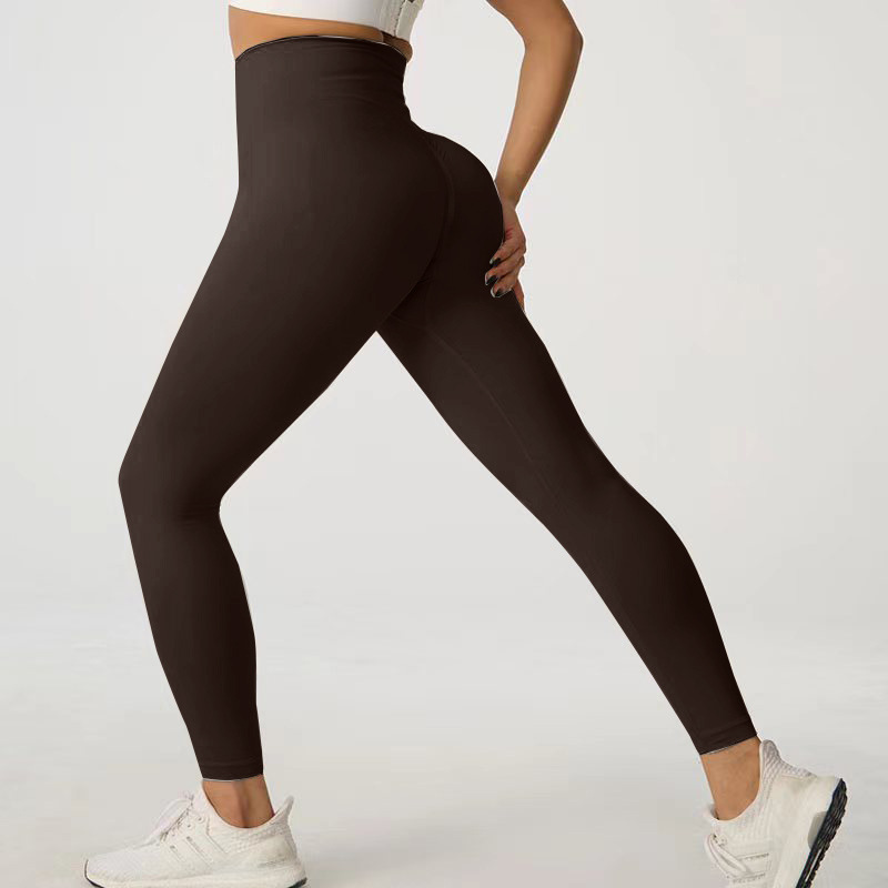 Picture of Wholesale spring peach hip yoga pants sports cycling pants quick-drying yoga clothing high waist tight fitness pants generation hair
