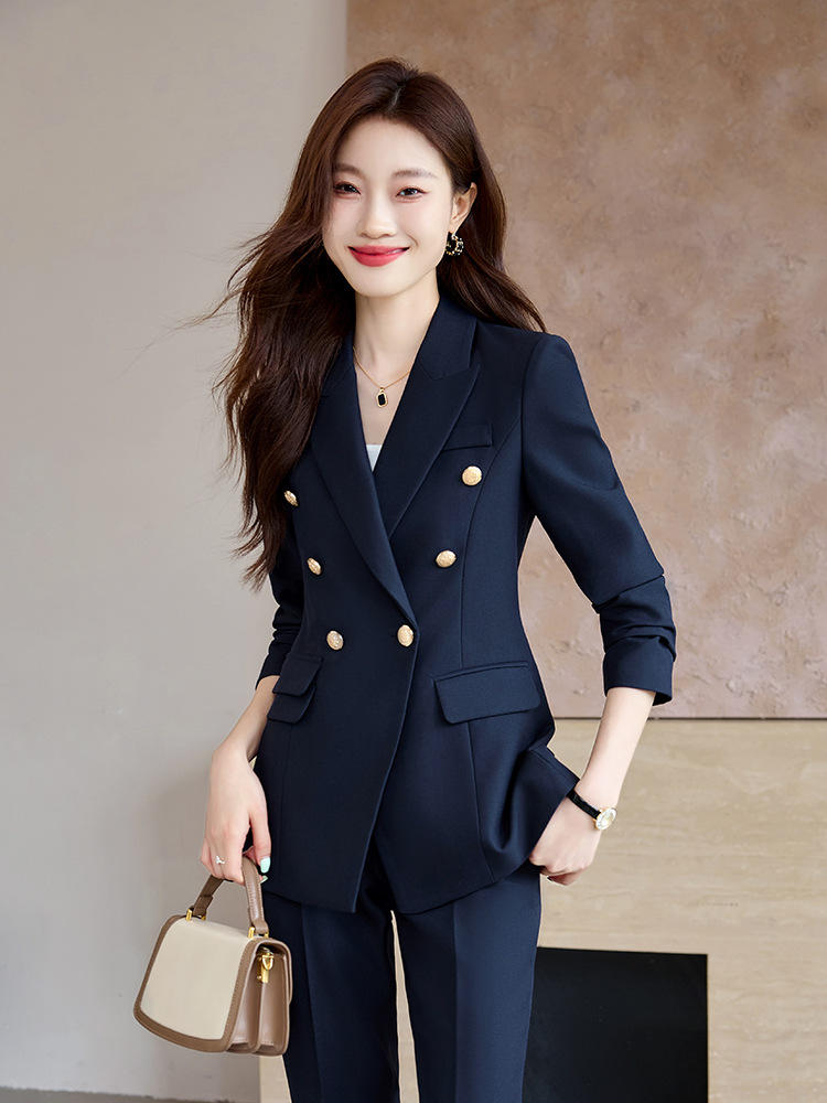 Picture of Grey Suit suit Women's 2024 New Autumn and Winter Elegant Work Clothes Professional Dress Autumn Casual Suit Jacket