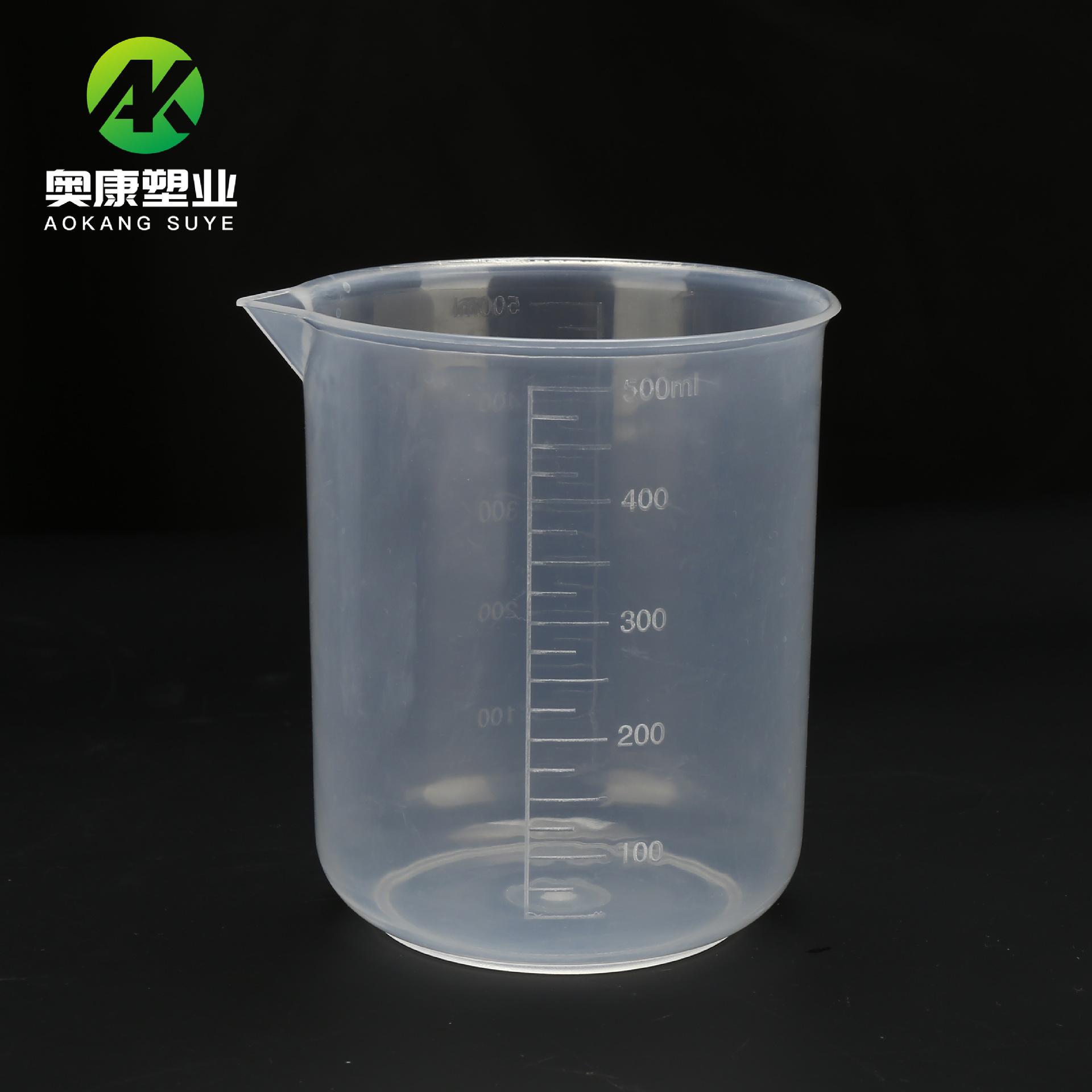 Plastic beaker 500ml measuring cup thickened pp laboratory fishing bait 500ml scale measuring cup measuring device