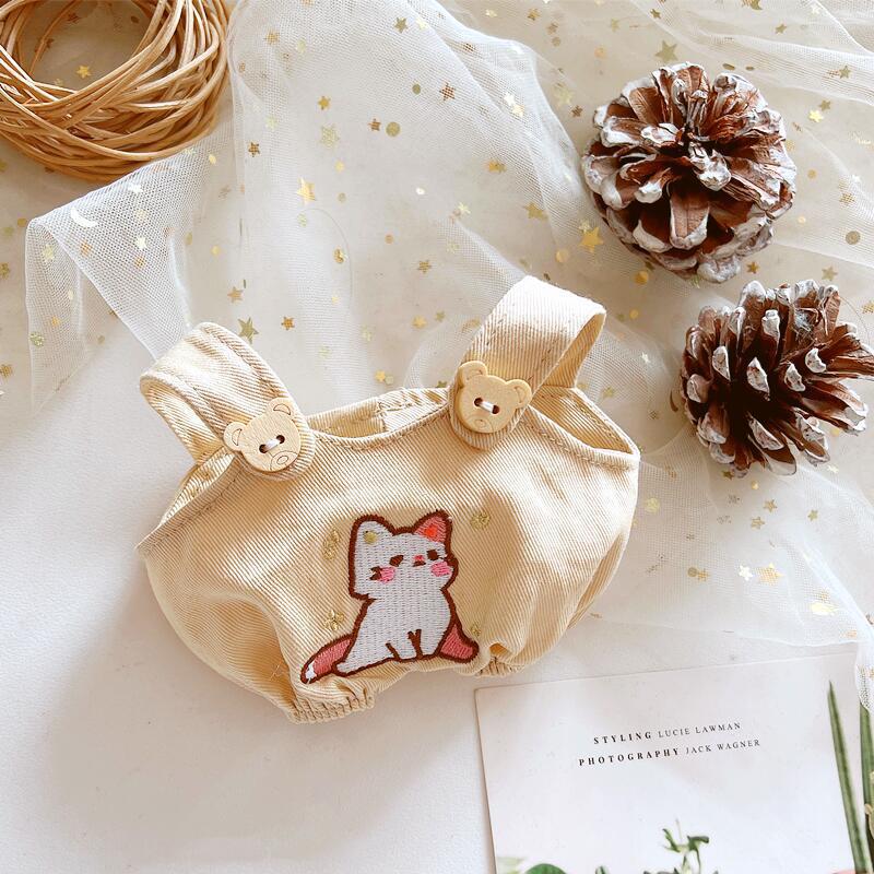 Picture of Hot selling one-shoulder bib pants 20cm cotton doll normal body fat body clothing accessories in stock