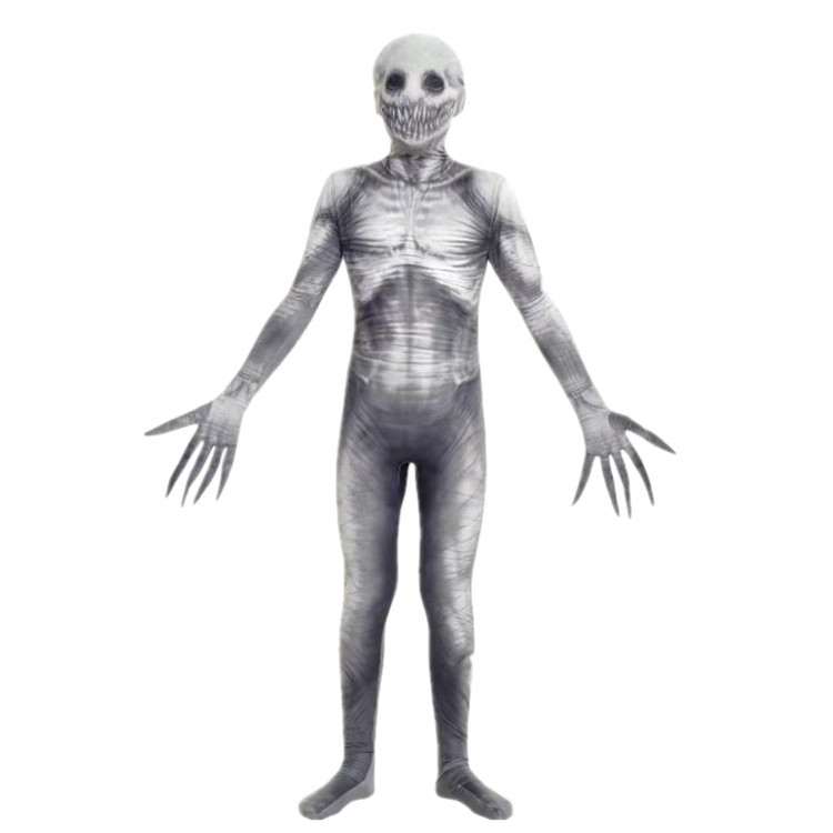 Picture of Halloween clothes spoof skeleton jumpsuit cosplay skeleton horror toy game parent party costume
