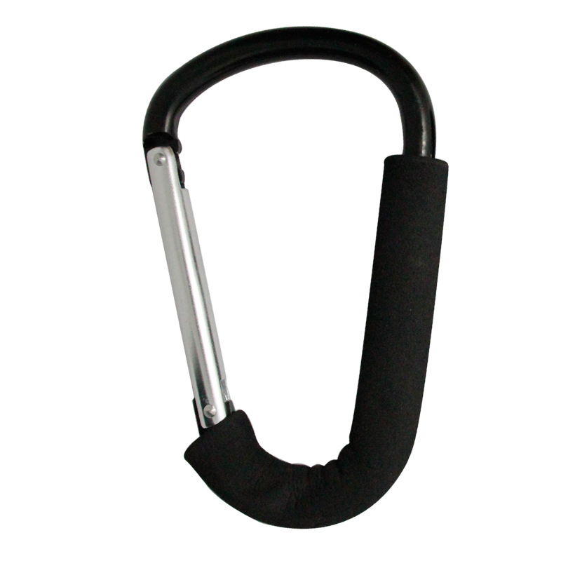 Picture of Hebrew eve12 * 160 black shoe buckle aluminum alloy labor-saving pulley shoe buckle factory supply