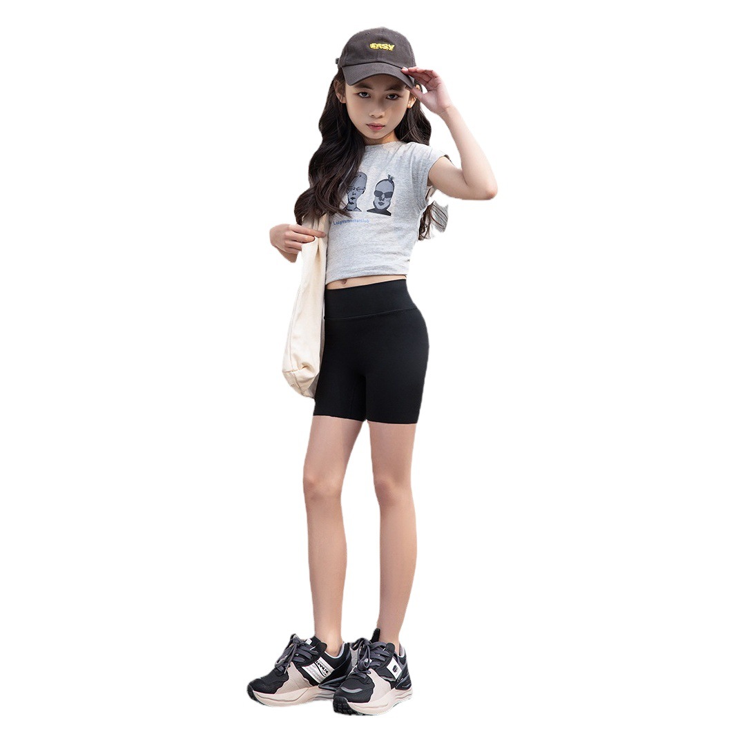 Girl's Shark Pants Children's Three-point Safety Pants Thin Summer Barbie Leggings Outer Wear Anti-light Insurance Shorts