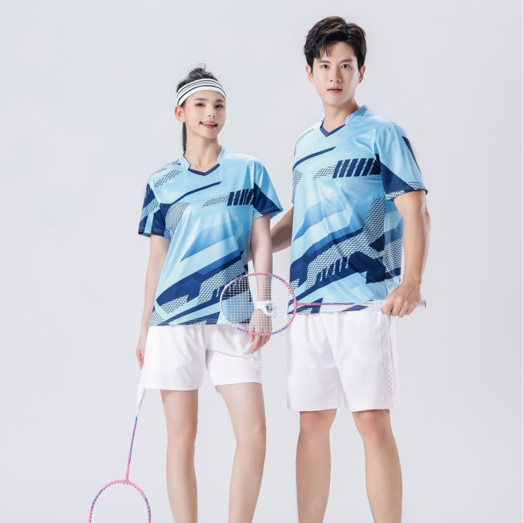 High Quality Ice Silk Spandex Table Tennis Badminton Volleyball Tennis Kidsren's Adult Training Clothes Custom Printing