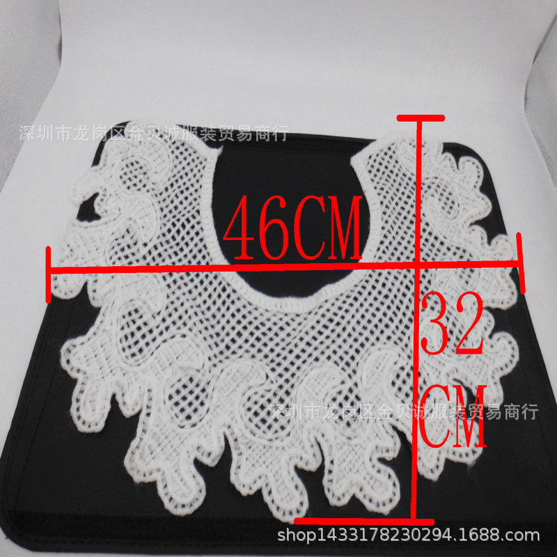 Doll Collar Flower Collar Hollow All-match Clothing Accessories Flower Collar Pattern Clothing Decoration Collar Wool Collar Flower