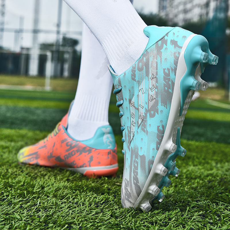 Picture of World Cup Mandarin Duck Primary School Children and Teenagers Broken Nails Spikes Outdoor Spikes School Competition Training Football Shoes