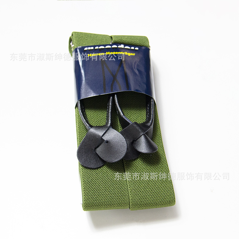 Picture of Cross-border e-commerce men's suspender cowhide 32-color button adult suspender men's suspender adult suspender