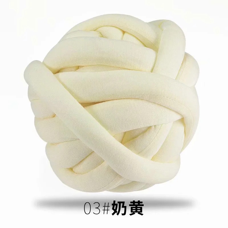 Picture of Heart-filled cotton coarse cotton fabric thread hand-woven blanket bag cat nest wool core-spun yarn thread machine-washed OHHIO new style