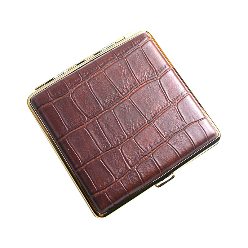 Picture of Your 20 alligator leather high-grade leather cigarette case personality cigarette case metal cigarette case manufacturers cross-border wholesale