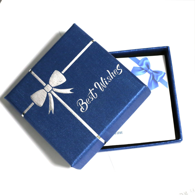 Packaging matching box jewelry gift box independent packaging in stock selling goods matching sales popular jewelry square carton