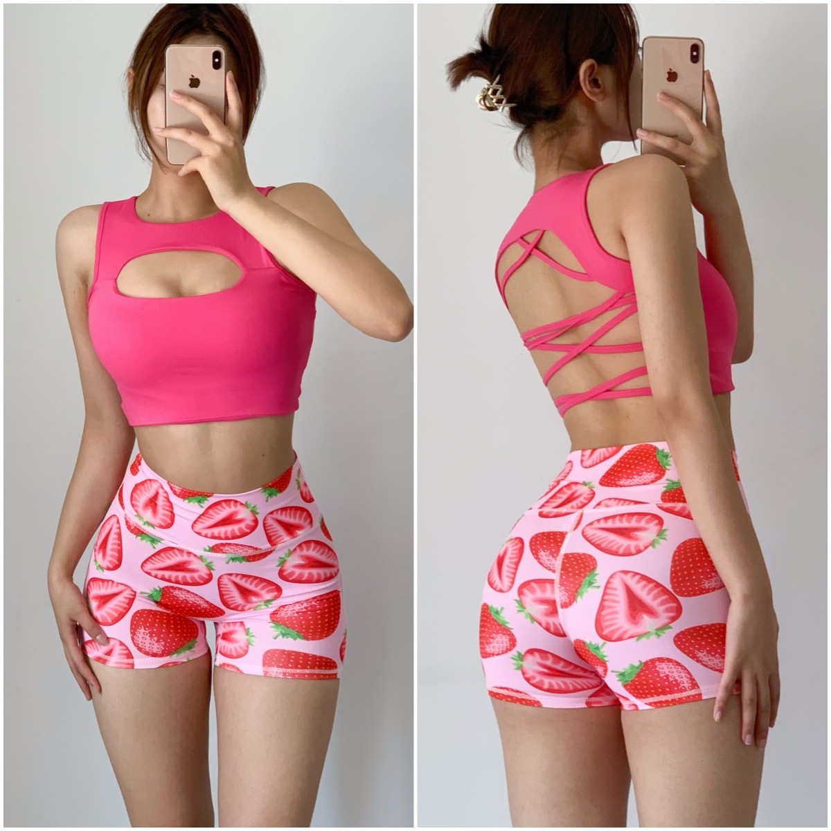 Beauty back hollow-out chest sexy Pilates yoga clothes bra quick-drying fitness sports dance underwear outer wear 1274