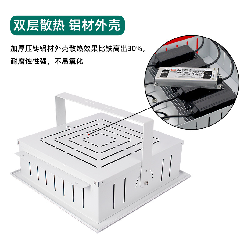 Picture of Super Factory LED Embedded Oil Station Light High Power Warehouse Toll Station Ceiling Light Special Oil Station Light