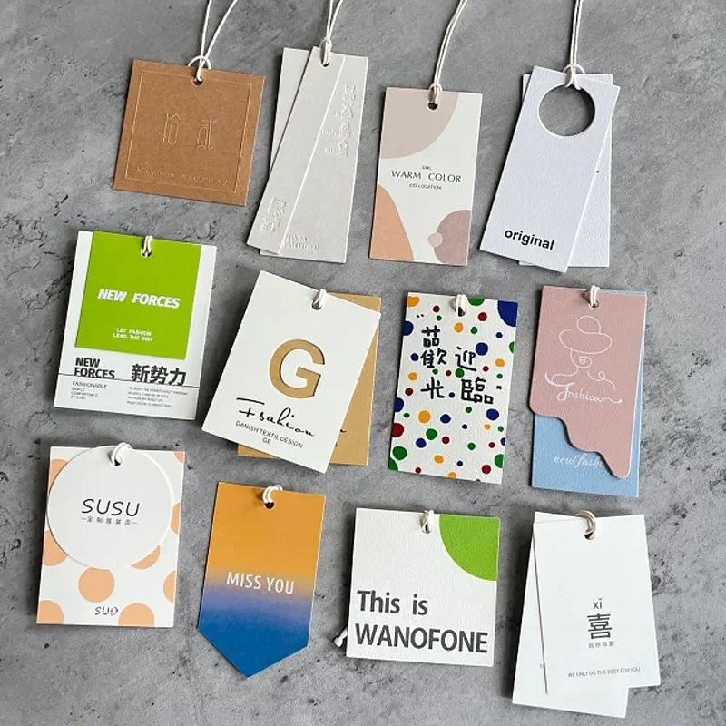 Foshan Manufacturer Hangtag Customized Women's Clothing Clothing Hanging Paper Hanging Card Production Clothing Hanging Tag Card Printing Trademark