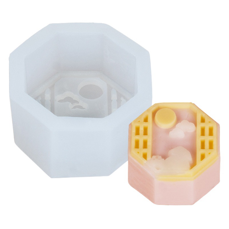 Sanxin Mid-Autumn Festival Moon Rabbit Snow Skin Mooncake Silicone Mold Jade Rabbit Mung Bean Cake Pineapple Cake Rabbit and Fruit Mold