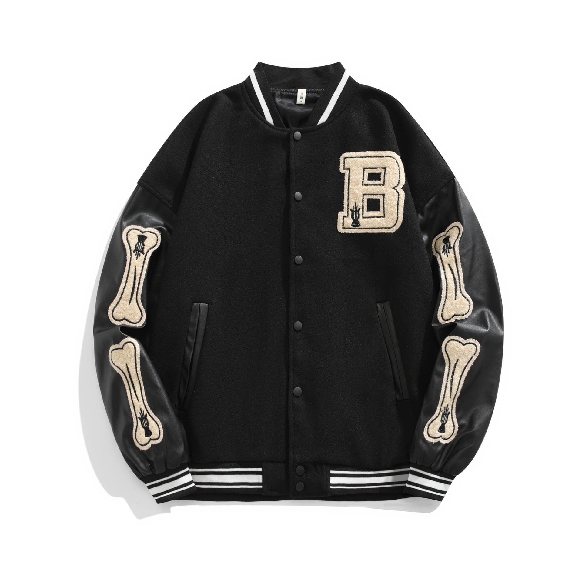 Spring and Autumn New Arrival Harajuku Style Loose Baseball Suit Women's Cool American Retro Black Couple Jacket Coat Ins Trendy