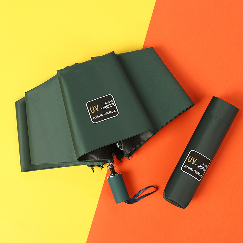 Picture of Automatic Umbrella Large Wholesale Sun Protection UV Protection Sun Umbrella Women's Folding Sunny and Rainy Umbrella Customized Advertising