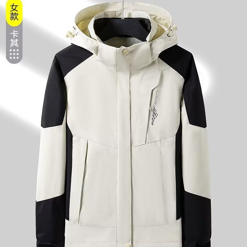High quality jacket men's spring and autumn outdoor single-layer thin hooded mountaineering jacket for couple