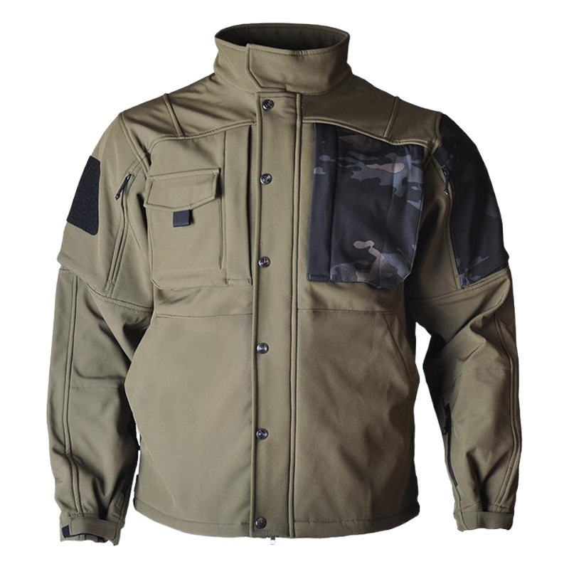 Hanye Outdoor Assault Raptor Softshell Jacket Tactical Top Functional Autumn/Winter Jacket Autumn/Winter Men's Camouflage Jacket Coat