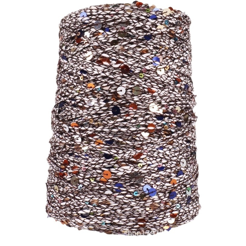 Picture of [Siyue] xiaoxiangfeng hand-knitted wool ball colorful beads cotton thread size sequined wool 500g wholesale