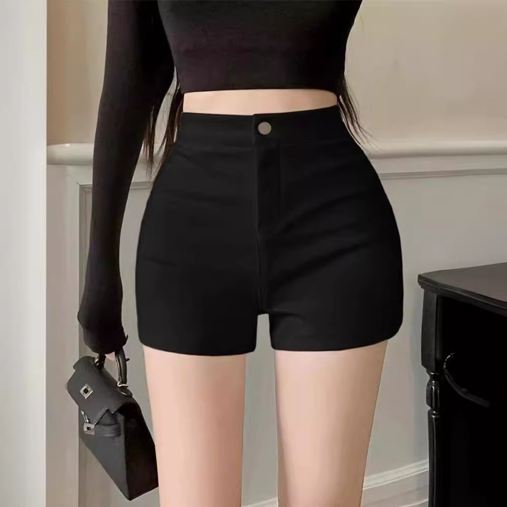 White Hot Girl High Waist Slim Hot Pants Super Shorts Casual Pants Women's Summer Small Sexy Tight Pants Short Pants