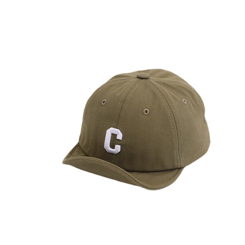 Picture of Baby's Hat Spring and Autumn Soft Brim Korean-style C- letter Embroidered Western-style Cap Baby Baby Instagram Baseball Cap Trendy
