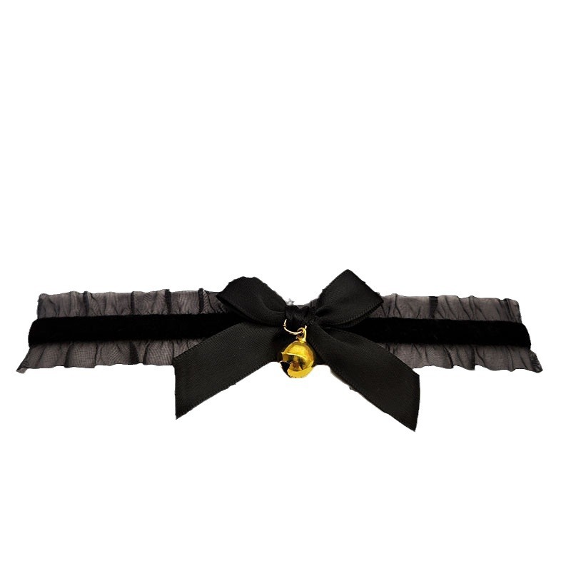 Picture of sexy lingerie accessories lace veil bow lace handcuffs binding choker collar female fun sm