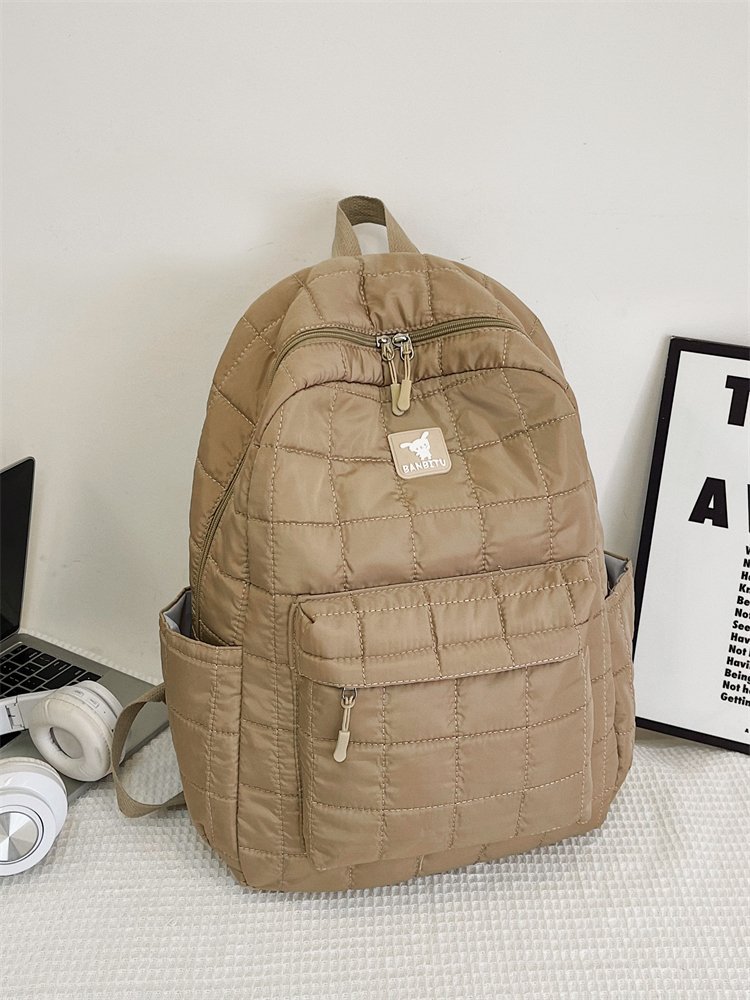 Picture of Cotton Bag Niche Design Backpack Autumn and Winter Women's 2025 New Backpack Junior High School Girl Female College Student Schoolbag