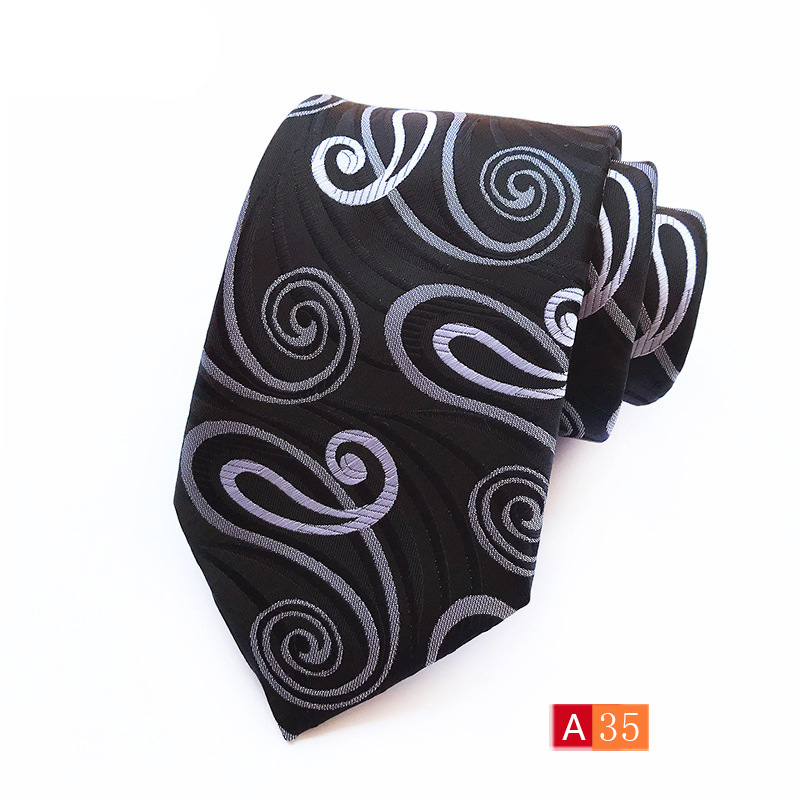 Picture of Source Factory Hot Jacquard Fabric Tie Men's Dress Business Suit Accessories Tie Wholesale