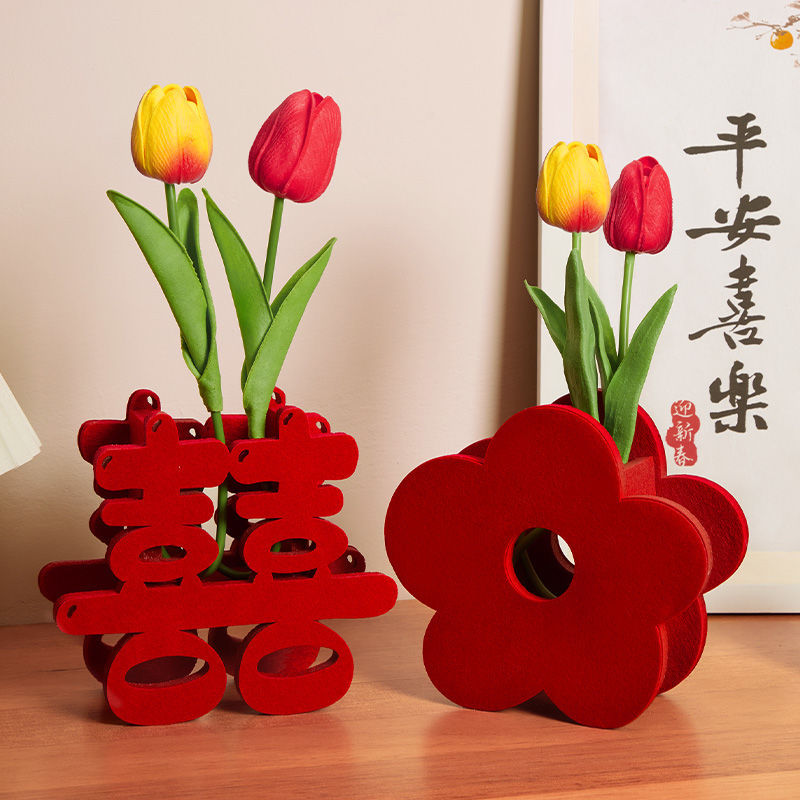 Wedding Room Layout Acrylic Wedding Character Table Wedding Creative Vase Small Decoration Wedding Lady Bedroom Set Ornaments