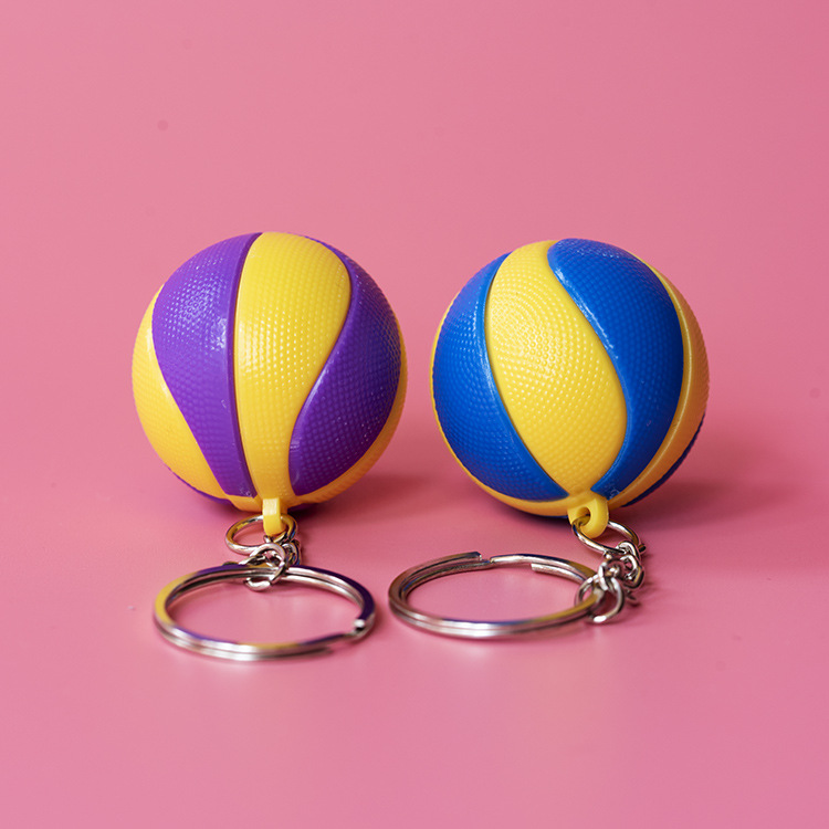 Sports gifts fans souvenirs children foam bionic toy pendant wholesale simulation two-color Volleyball