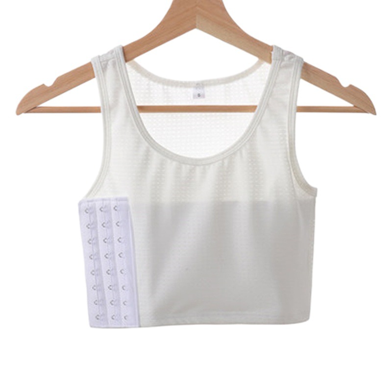 Belted Les Women's Summer Thin Shrink Underwear Handsome T Super Flat plus size Wrap Chest Student Sports Vest Body Shaping