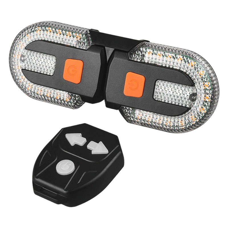 Bicycle remote control tail light split turn signal USB charging cycling light detachable bicycle light