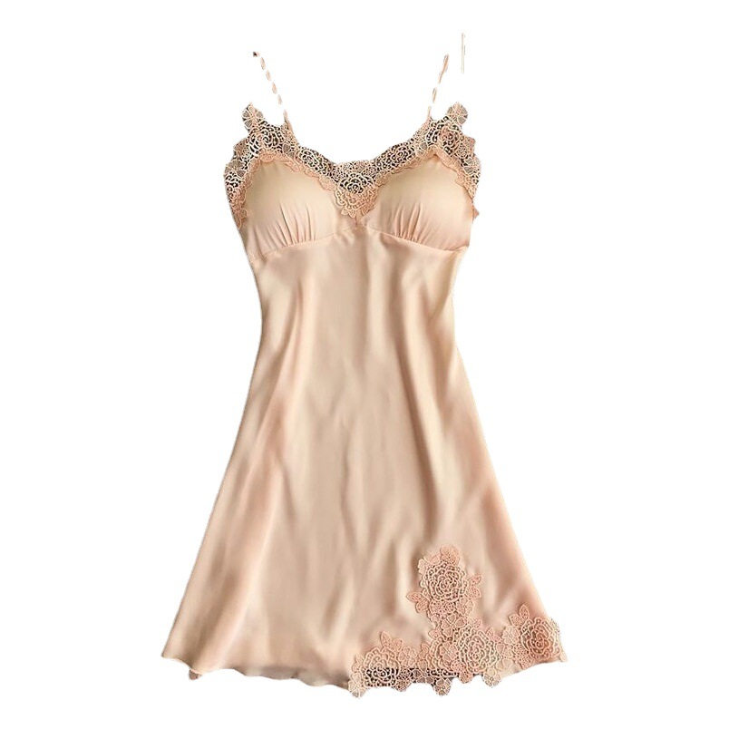 Sexy Slip Skirt Pajamas Set Sexy Lace Sweet Princess Sling New