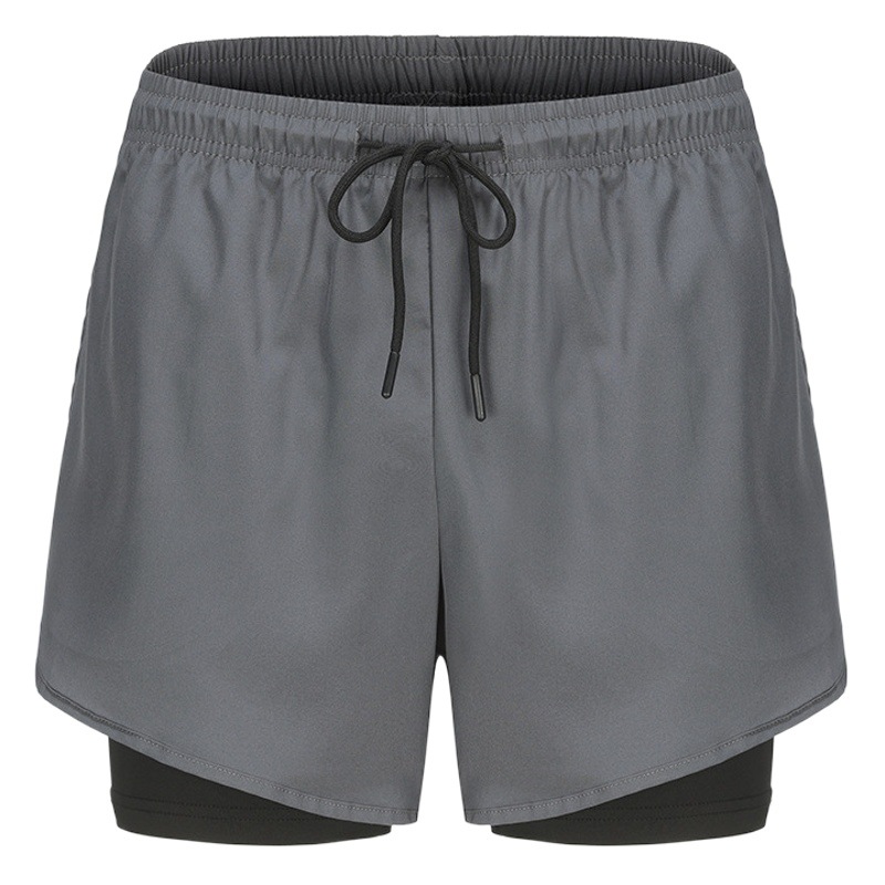 European and American Export Export Quick-Drying Sports Shorts Running Training Marathon Sports Pants Men's Lined American Fitness Pants