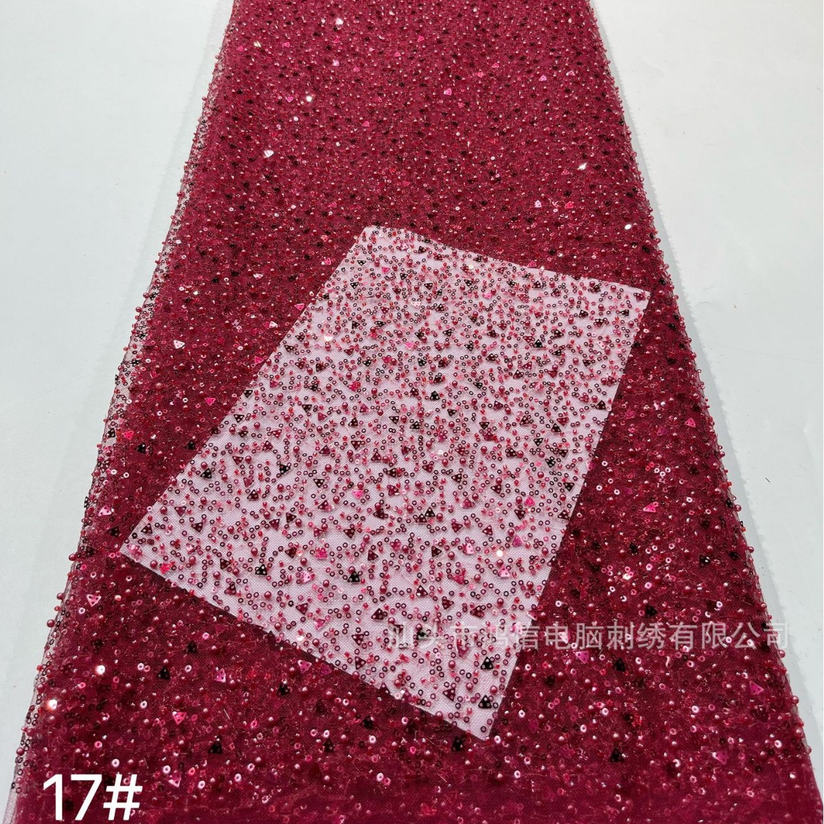 Picture of New mesh full beads beads beads series wedding dress fashion fabric stage clothes a large number of spot