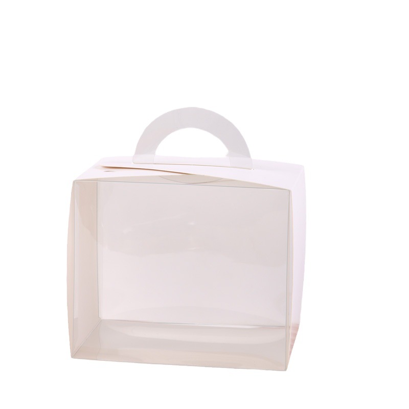 Picture of Transparent Portable Cake Box Take-out West Point Packing Box Dessert Dessert Cut Mousse Baking Box