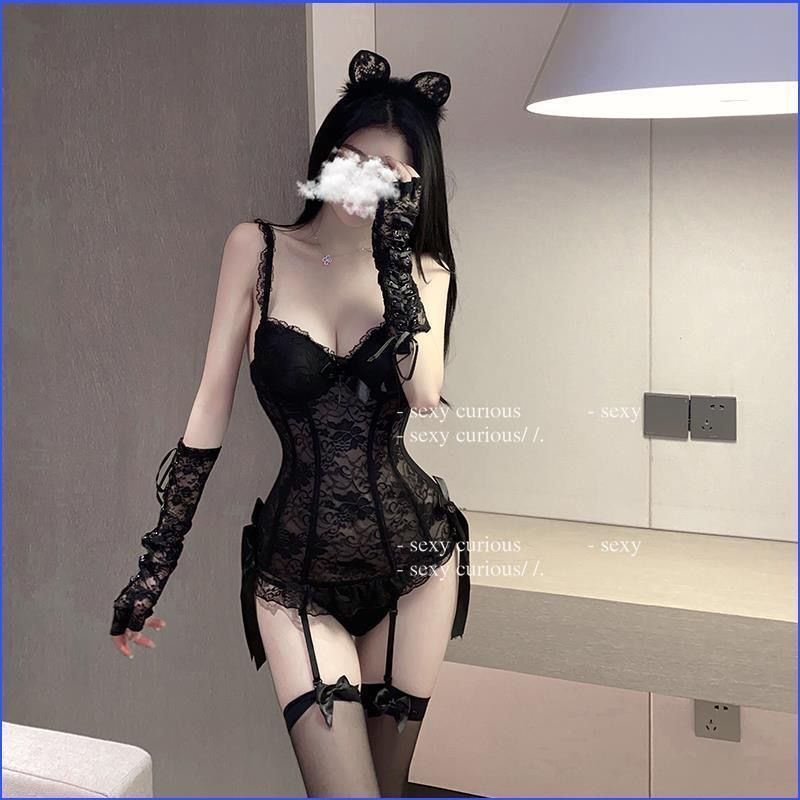 Sexy Underwear Silk Stockings Sexy Uniform Sexy Exposure Women's Sexy Underwear Sling Skirt Bed Teasing