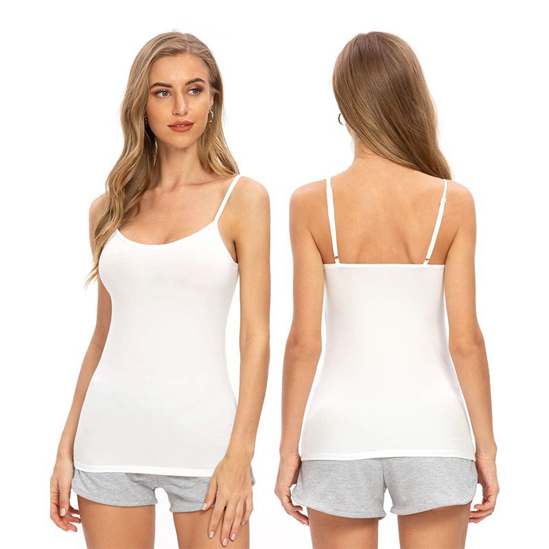 Cross-border Camisole Women's Modal with Chest Pad One-piece Outer Wearing Non-steel Ring Cup Base Underwear Yoga T
