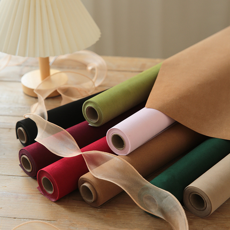 Zhuo fiber flower material Swan velvet high quality flower wrapping paper floral packaging material gift material flower wrapping paper