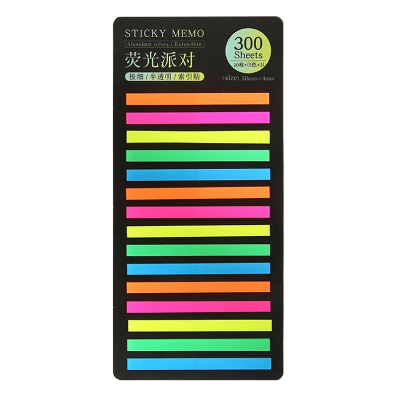 Pet Sticky Note Index Sticker Morandi Color Loose-Leaf Small Fresh Classification Note Pad Label Sticky Note Sticker Wholesale